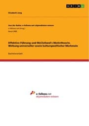 Cover von Effektive Führung und McClelland's Motivtheorie. Wirkung universeller sowie kulturspezifischer Merkmale