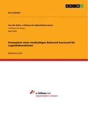 Cover von Konzeption einer nachhaltigen Balanced Scorecard für Logistikdienstleister