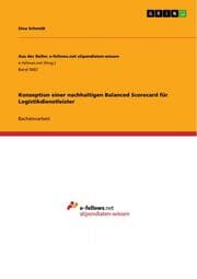 Cover von Konzeption einer nachhaltigen Balanced Scorecard für Logistikdienstleister
