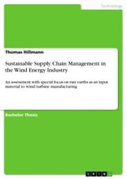Cover von Sustainable Supply Chain Management in the Wind Energy Industry