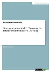 Cover von Strategien zur optimalen Förderung von Selbstwirksamkeit mittels Coaching