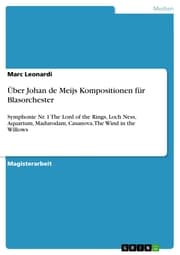 Cover von Über Johan de Meijs Kompositionen für Blasorchester
