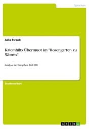 Cover von Kriemhilts Übermuot im 'Rosengarten zu Worms'
