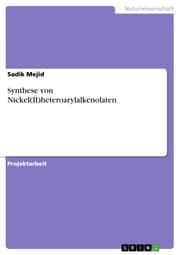 Cover von Synthese von Nickel(II)heteroarylalkenolaten