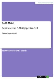 Cover von Senthese von 3-Methylpentan-3-ol