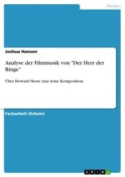 Cover von Analyse der Filmmusik von 'Der Herr der Ringe'