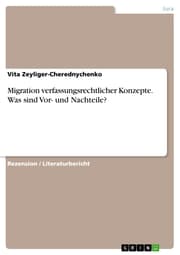 Cover von Migration verfassungsrechtlicher Konzepte. Was sind Vor- und Nachteile?