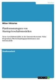 Cover von Plattformstrategien von Sharing-Geschäftsmodellen