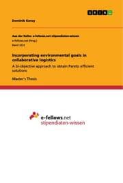 Cover von Incorporating environmental goals in collaborative logistics