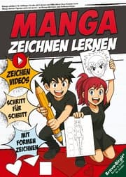 Cover von Manga zeichnen für Anfänger Kinder ab 8 Jahren mit Hilfsvideos