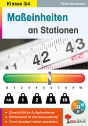 Cover von Maßeinheiten an Stationen / Klasse 3-4