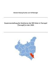 Cover von Zusammenstellung der Gutsherren der 903 Güter in Tarnopol [Ternopil] im Jahr 1930