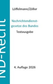 Cover von Nachrichtendienstgesetze des Bundes
