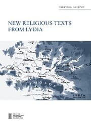 Cover von New Religious Texts from Lydia