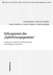 Cover von Vollzugspraxis des Opferfürsorgegesetzes