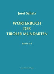 Cover von Wörterbuch der Tiroler Mundarten