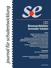 Cover von journal für schulentwicklung 1/2017
