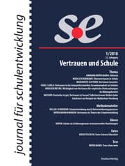 Cover von journal für schulentwicklung 1/2018