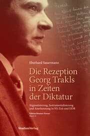 Cover von Die Rezeption Georg Trakls in Zeiten der Diktatur