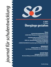 Cover von journal für schulentwicklung 1/2021