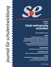 Cover von journal für schulentwicklung 4/2021