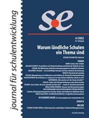 Cover von journal für schulentwicklung 4/2022