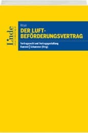 Cover von Der Luftbeförderungsvertrag