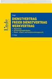 Cover von Dienstvertrag - freier Dienstvertrag - Werkvertrag