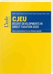 Cover von CJEU - Recent Developments in Direct Taxation 2020