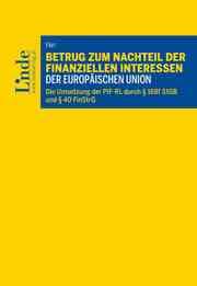 Cover von Betrug zum Nachteil der finanziellen Interessen der Europäischen Union
