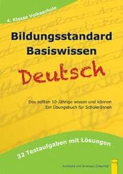 Cover von Bildungsstandard Deutsch Basiswissen 4. Klasse Volksschule