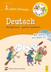 Cover von Lernen mit Teo und Tia Deutsch - 1. Klasse Volksschule mit CD