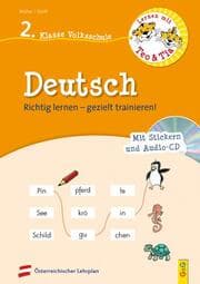 Cover von Lernen mit Teo und Tia Deutsch - 2. Klasse Volksschule mit CD