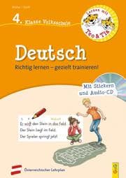 Cover von Lernen mit Teo und Tia Deutsch - 4. Klasse Volksschule mit CD