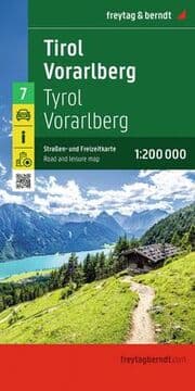 Cover von freytag & berndt Straßenkarte Tirol - Vorarlberg 1:200.000