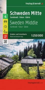 Cover von freytag & berndt Straßenkarte Schweden Mitte 1:250.000