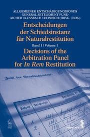 Cover von Entscheidungen der Schiedsinstanz für Naturalrestitution