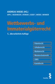 Cover von Wettbewerbs- und Immaterialgüterrecht