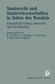 Cover von Staatsrecht und Staatswissenschaften in Zeiten des Wandels