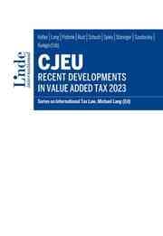 Cover von CJEU - Recent Developments in Value Added Tax 2023