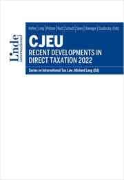 Cover von CJEU - Recent Developments in Direct Taxation 2022