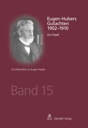 Cover von Eugen Hubers Gutachten 1902-1910