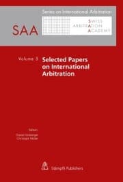 Cover von Selected Papers on International Arbitration