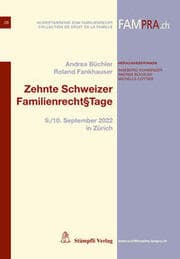 Cover von Zehnte Schweizer Familienrecht§Tage
