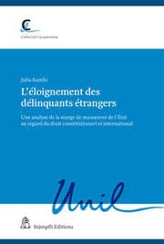 Cover von Léloignement des délinquants étrangers