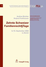 Cover von Zehnte Schweizer Familienrecht§Tage