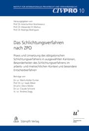 Cover von Das Schlichtungsverfahren nach ZPO