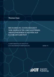 Cover von Mechanische Zuverlässigkeit von gedruckten und gasförmig abgeschiedenen Schichten auf flexiblem Substrat