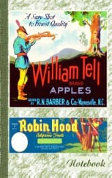 Cover von Vintage Label Art Notebook: Wilhelm Tell! (Notizbuch)