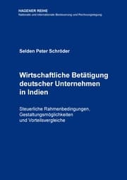 Cover von Wirtschaftliche Betätigung deutscher Unternehmen in Indien